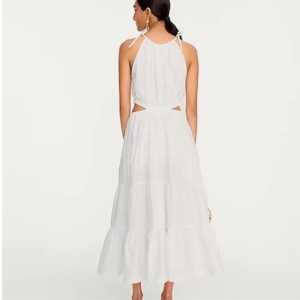J.Crew White Harbor Side-cutout Dress Size S - Picture 2 of 8